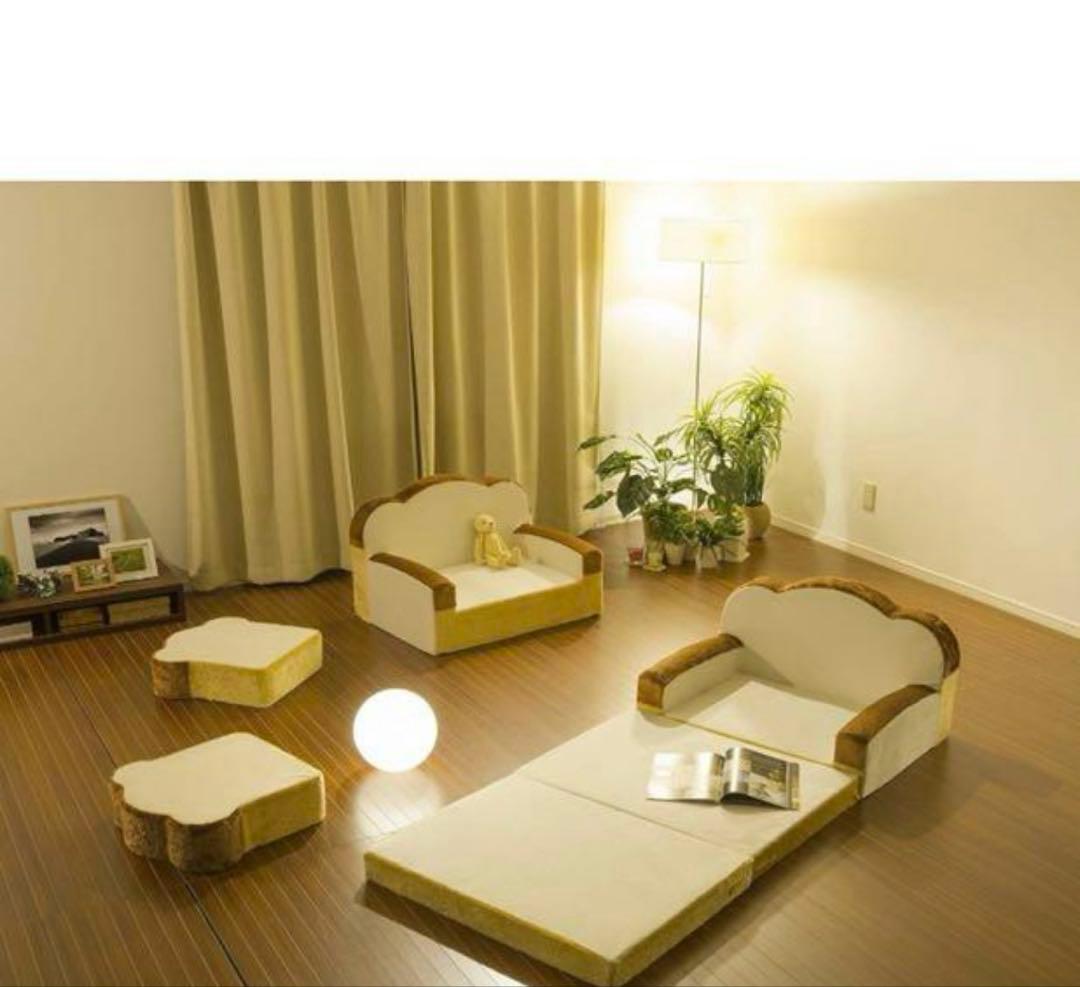 セルタン 日本製 低反発 食パン ソファーベッド 折畳マット 一人掛け