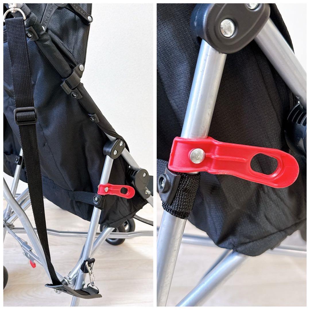 COOL KIDS CK バギー ツインモデル　双子　ベビーカー　軽量　ブラック