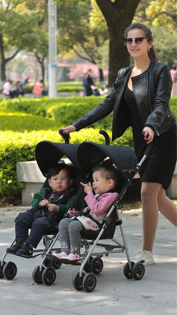 COOL KIDS CK バギー ツインモデル　双子　ベビーカー　軽量　ブラック