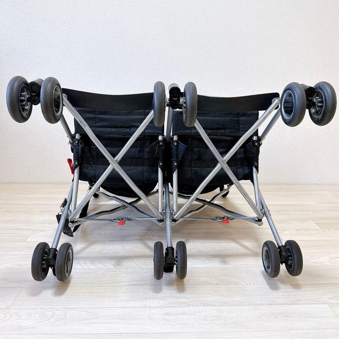 COOL KIDS CK バギー ツインモデル　双子　ベビーカー　軽量　ブラック