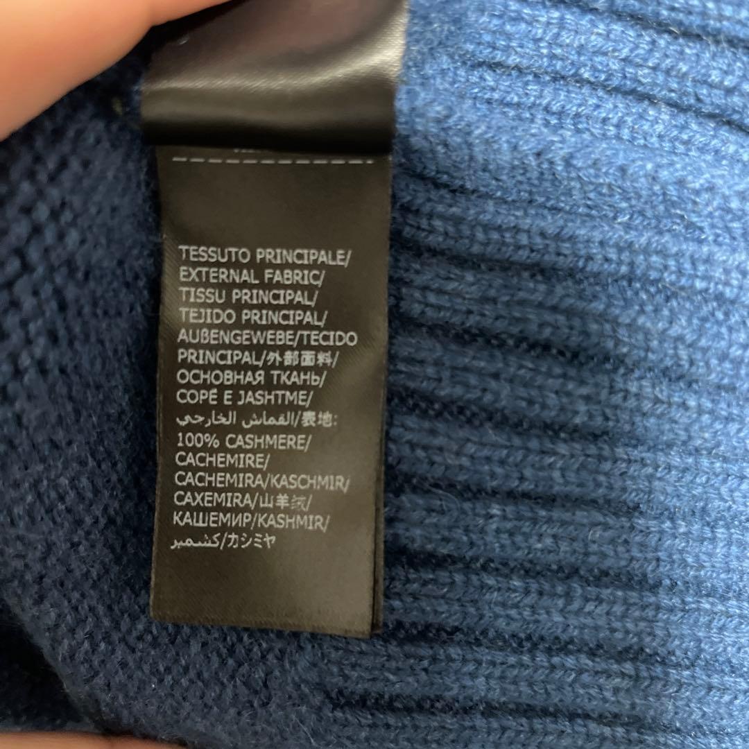 【最終値下げ】希少 ZANONE（ザノーネ）5ゲージカシミアスタンドカラーニット