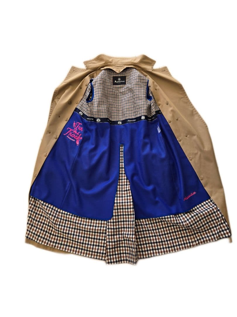 カスタム仕様Aquascutum トレンチコート大草直子ロングモデル