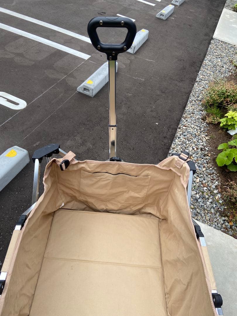 DOD 折りたたみキャリーカート ベージュ　アルミ合金フレーム