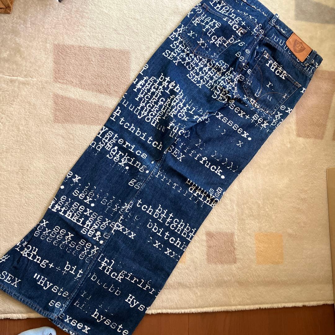 HYSTERIC プリントデニムパンツ