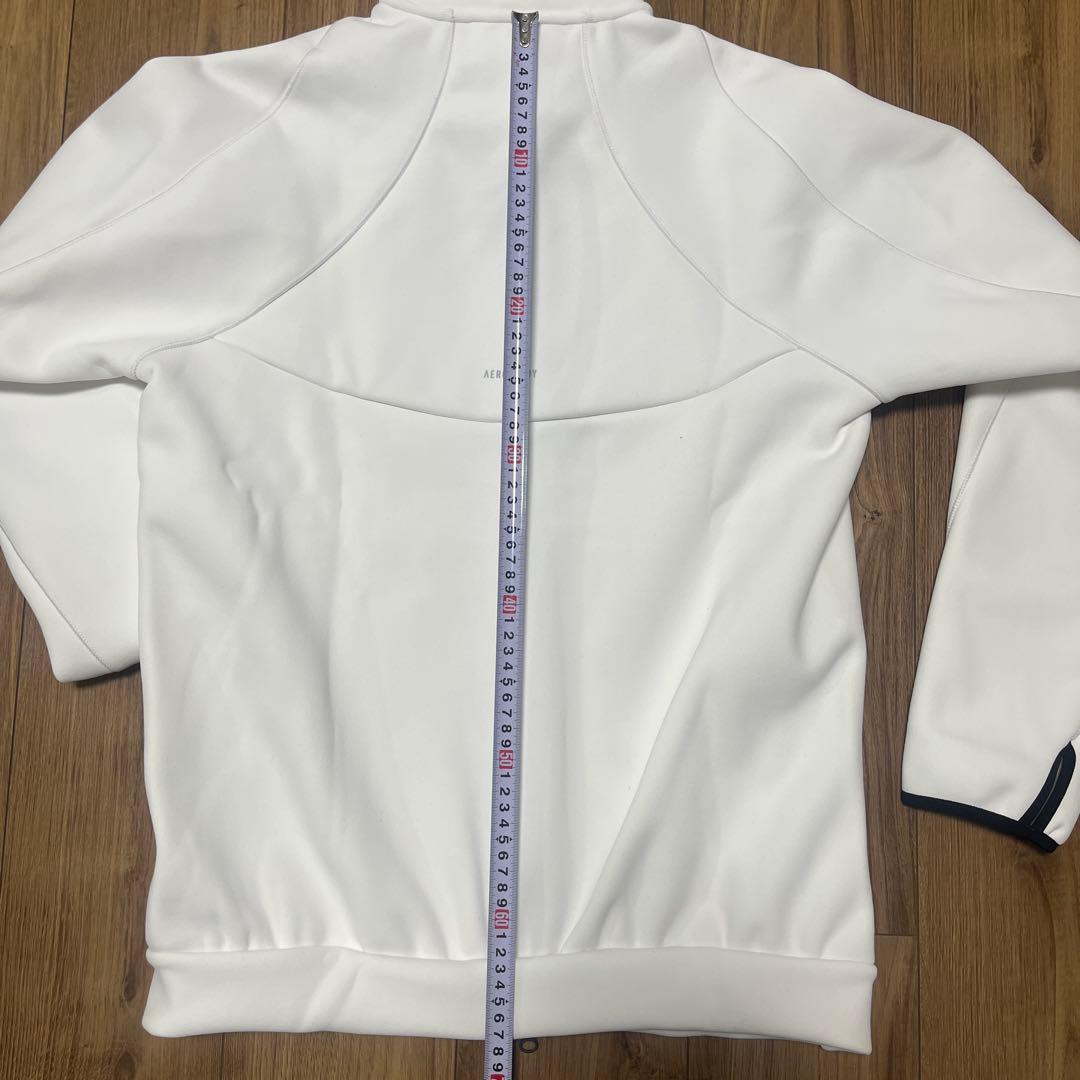 【新品タグ付】アディダス　白シンプルジャケット スポーツウェア Ｌサイズ