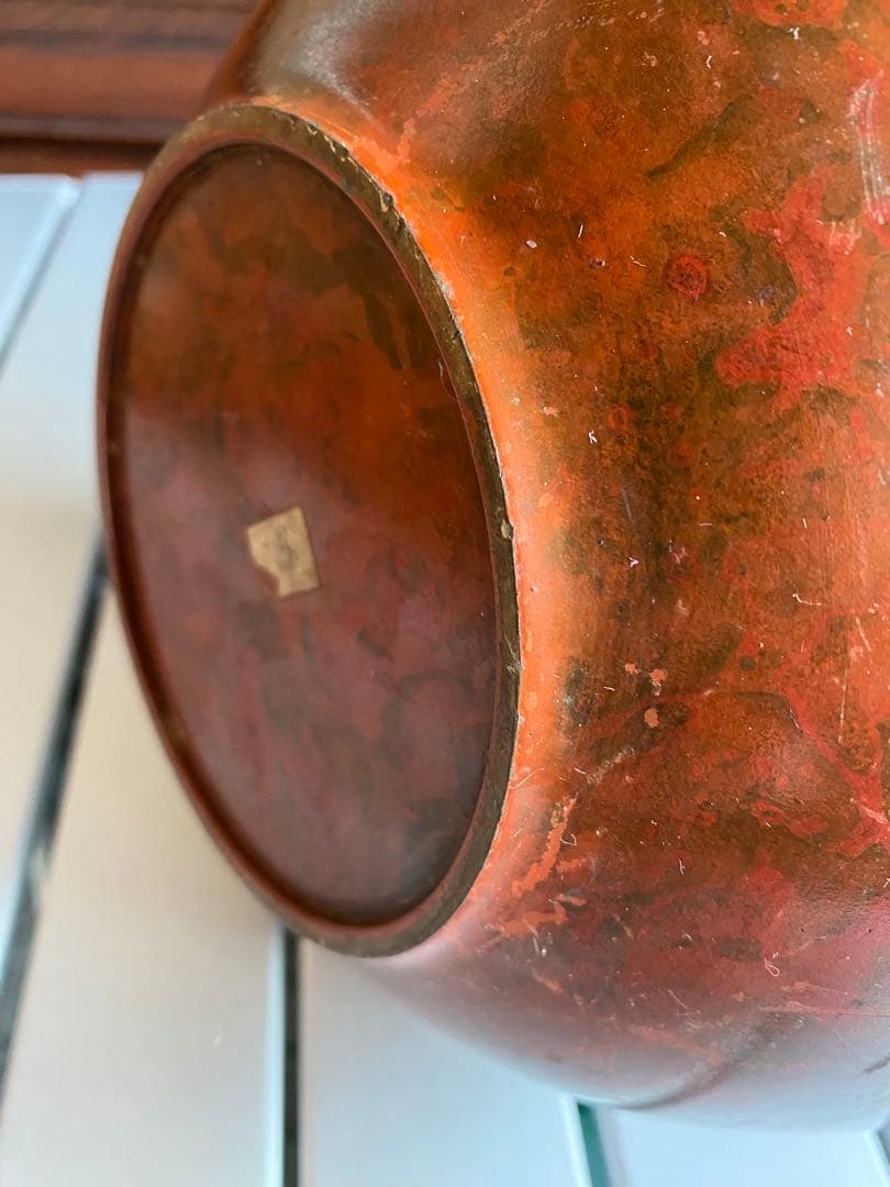 銅器　花瓶　伝統工芸　赤銅