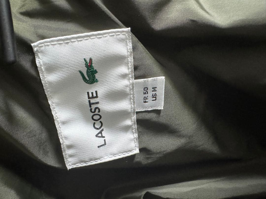 Lacoste オリーブグリーン ダウンベスト