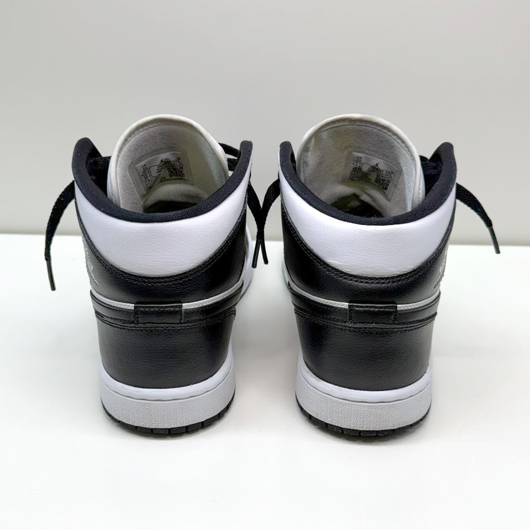 【美品】エアジョーダン1 ミッド \"パンダ\" \"ブラック/ホワイト\" 27cm