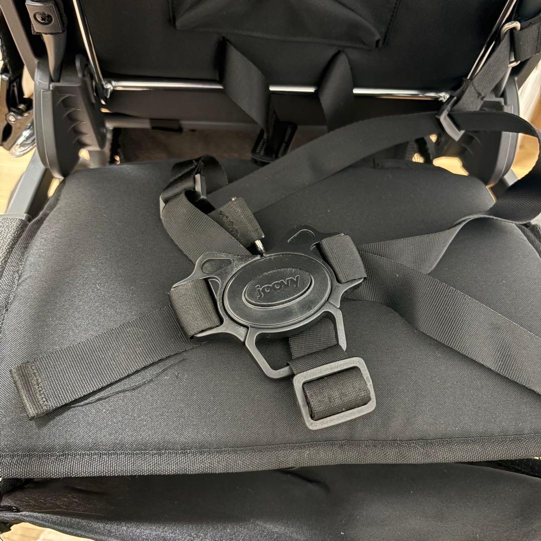 カブース ウルトラライト 2人乗りベビーカー ブラック ベビーカーバッグ付