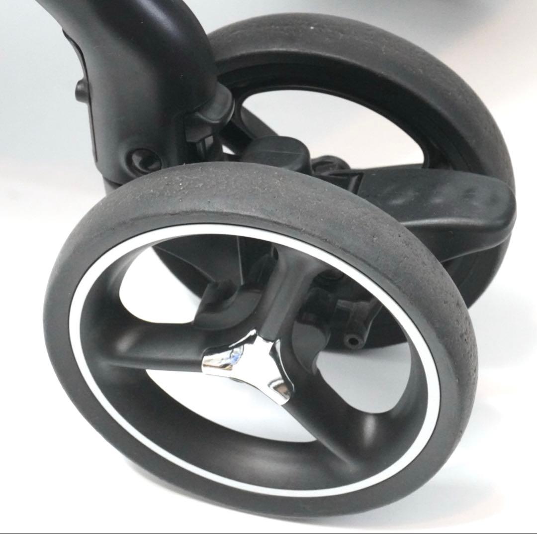 【美品】Aprica ラクーナ ビッテ クッション　ブルーアットル　ベビーカー