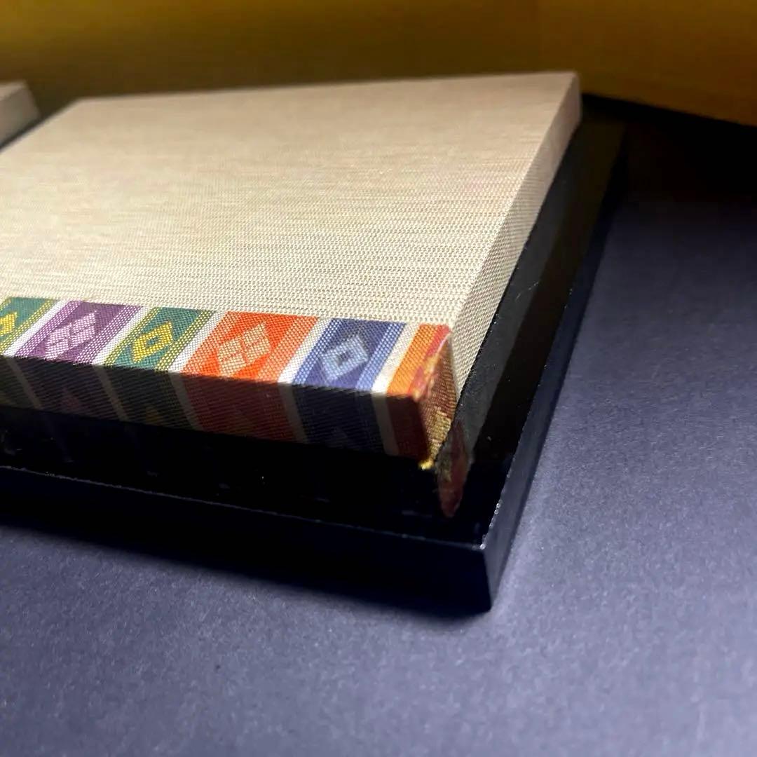 九谷焼 長峰窯 雛人形　 屏風/敷物/立札付き