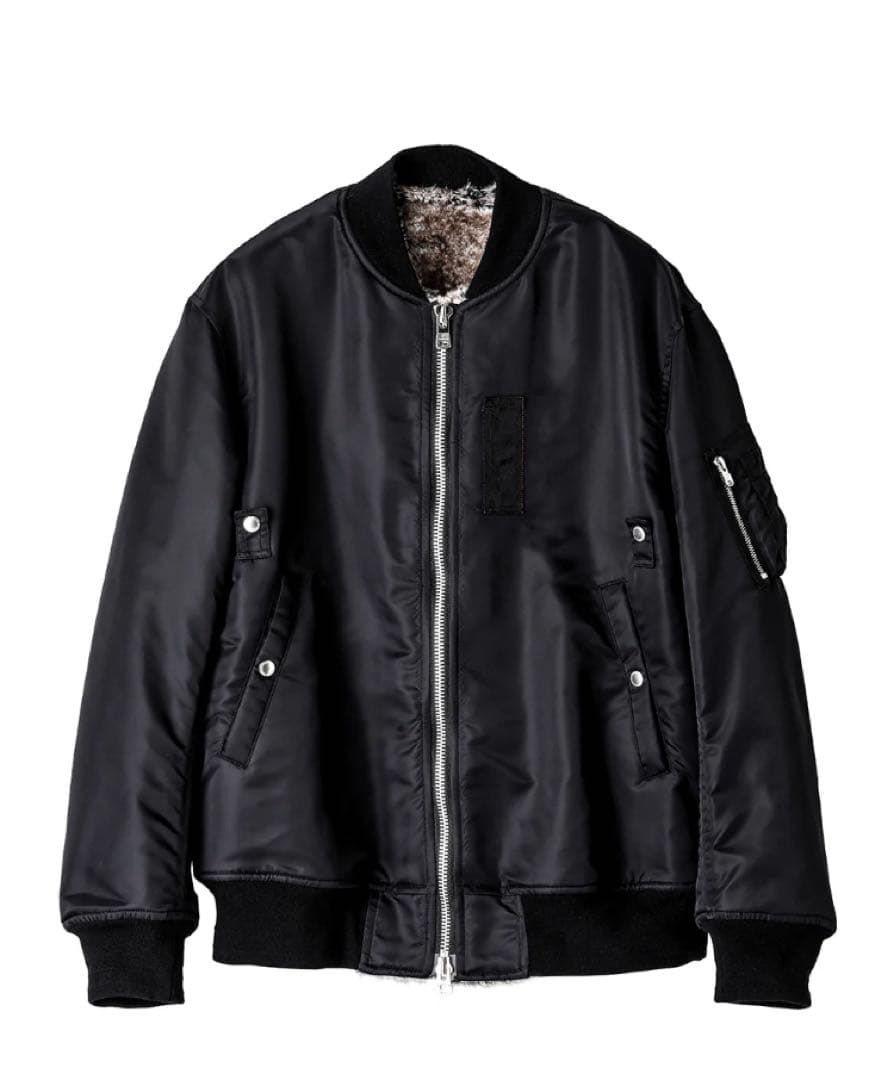 ソロイスト　faux fur lining flight jacket. 48