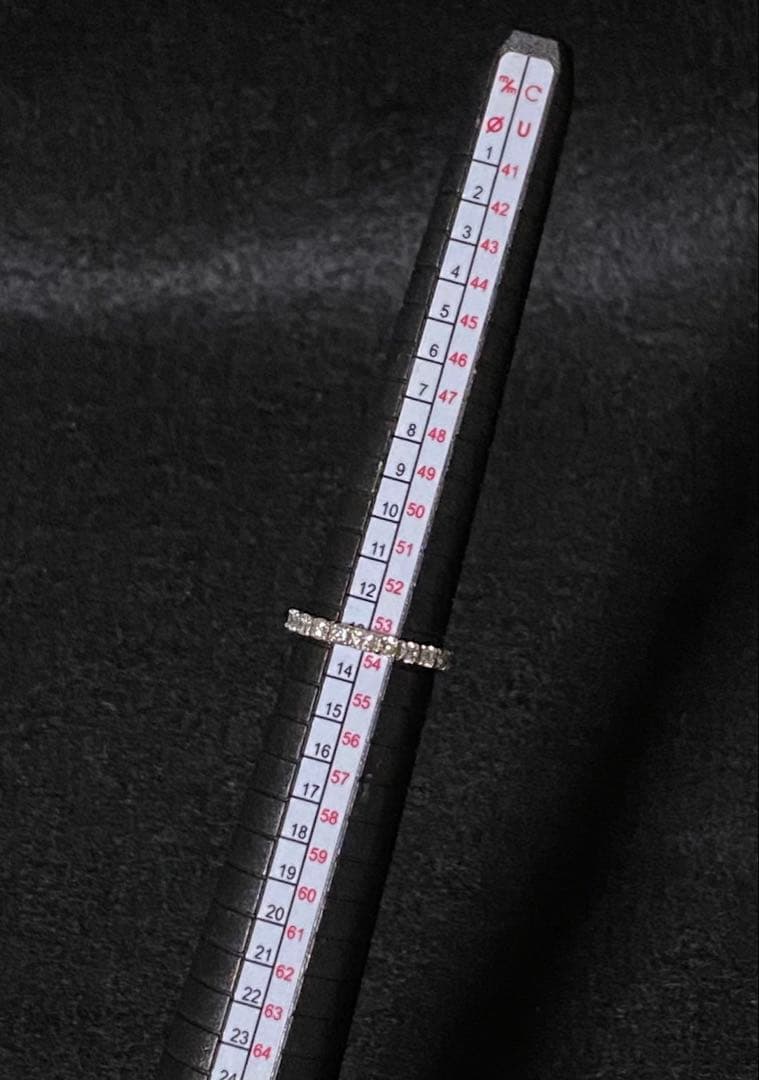 天然ダイヤモンド プラチナ フルエタニティリング pt900