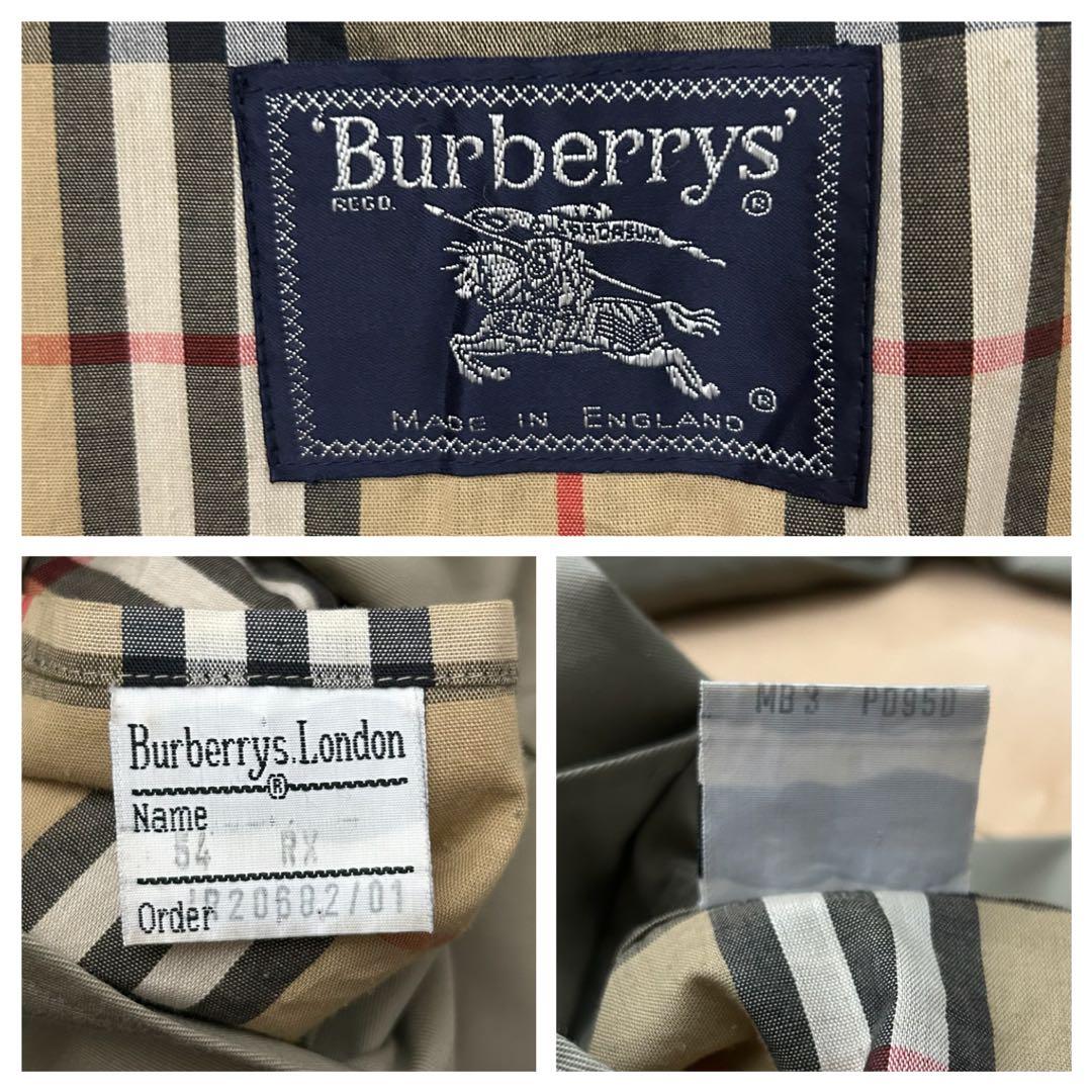 【希少】90sイングランド製バーバリーロンドンバルマカンコート古着
