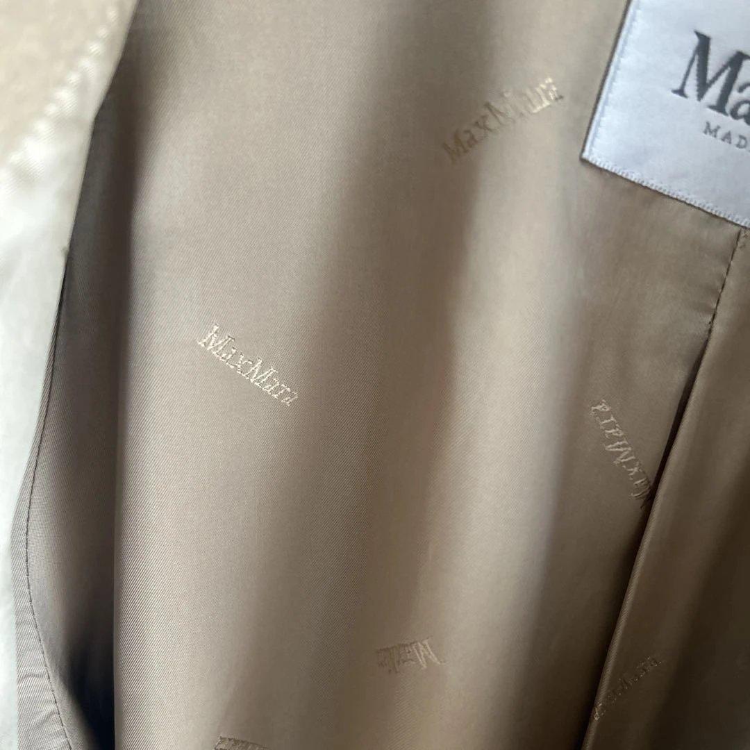 マックスマーラ 白タグ　カシミヤ混 ベージュ42