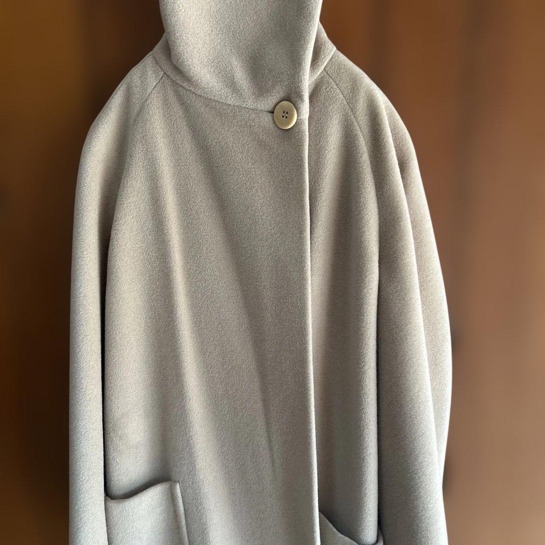 マックスマーラ 白タグ　カシミヤ混 ベージュ42