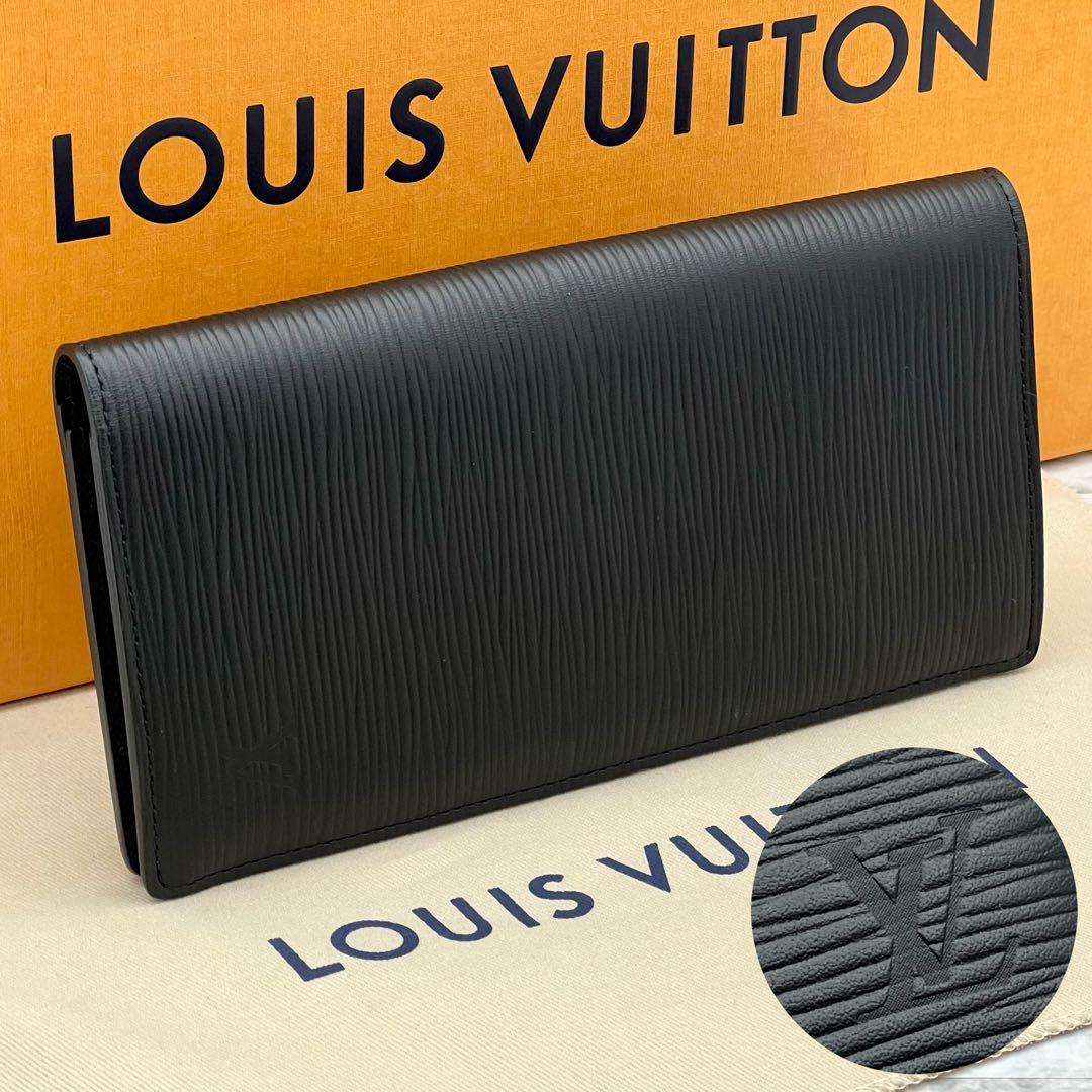 ★新品に近い★　ルイヴィトン　長財布　エピ　ポルトフォイユ　ブラザ　メンズ