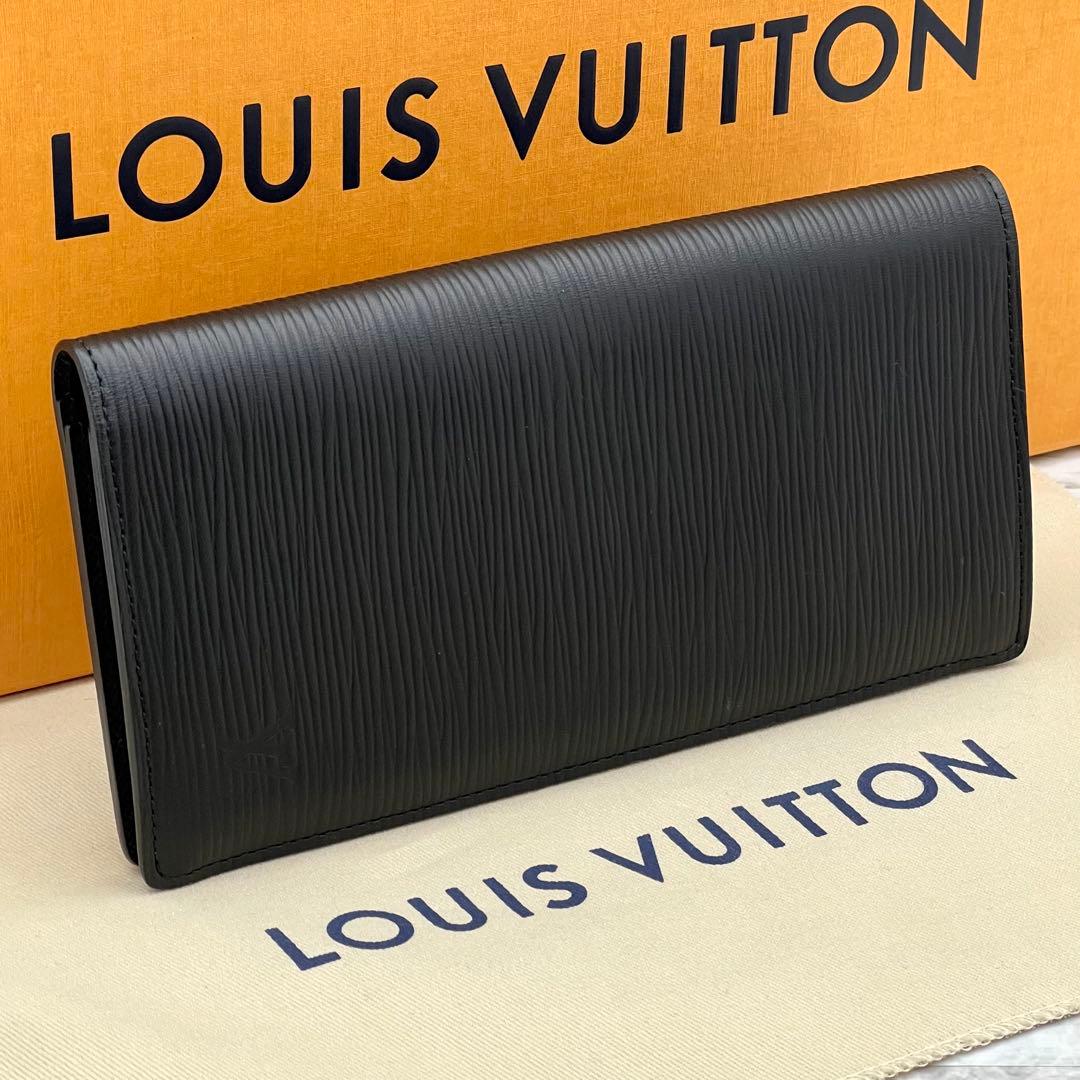 ★新品に近い★　ルイヴィトン　長財布　エピ　ポルトフォイユ　ブラザ　メンズ