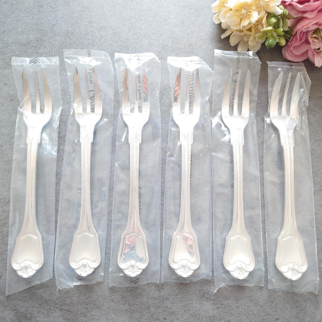 希少 極美品 クリストフル ポートロイヤル ケーキフォーク 6点