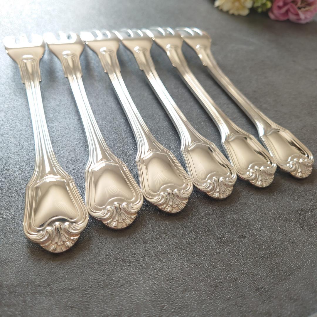 希少 極美品 クリストフル ポートロイヤル ケーキフォーク 6点