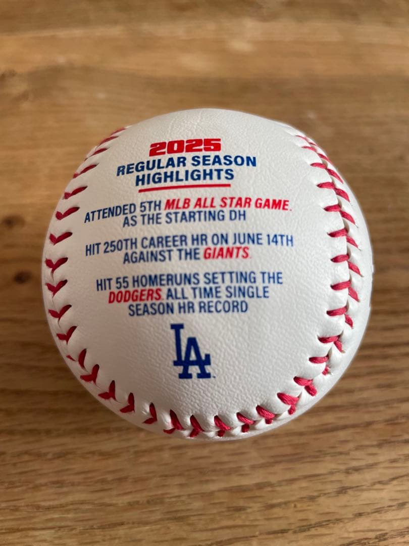 【未展示】【レア】大谷翔平NL MVP記念ボールセット（2024青、2025白）