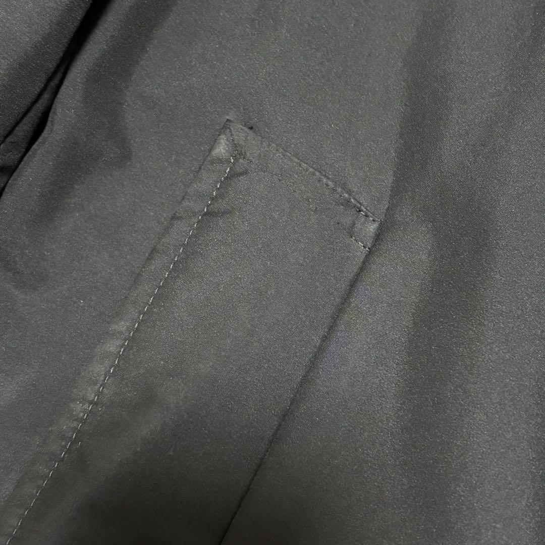 バーバリー ブラックレーベル★ステンカラーコート 黒 ノバチェック 三陽商会 L