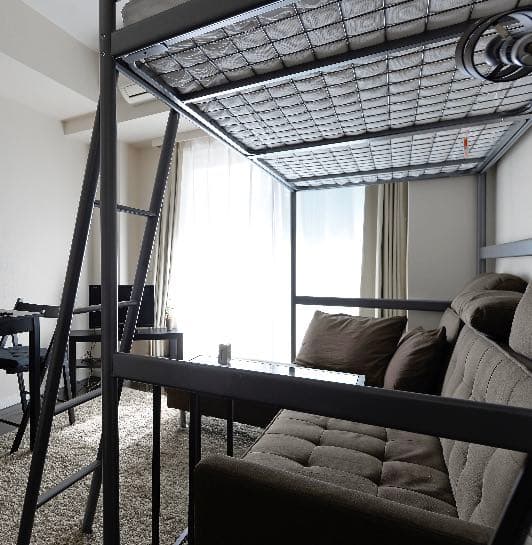 ＩＫＥＡ/イケア　ロフトベッドフレーム/ベッドベース付き90x200 cm