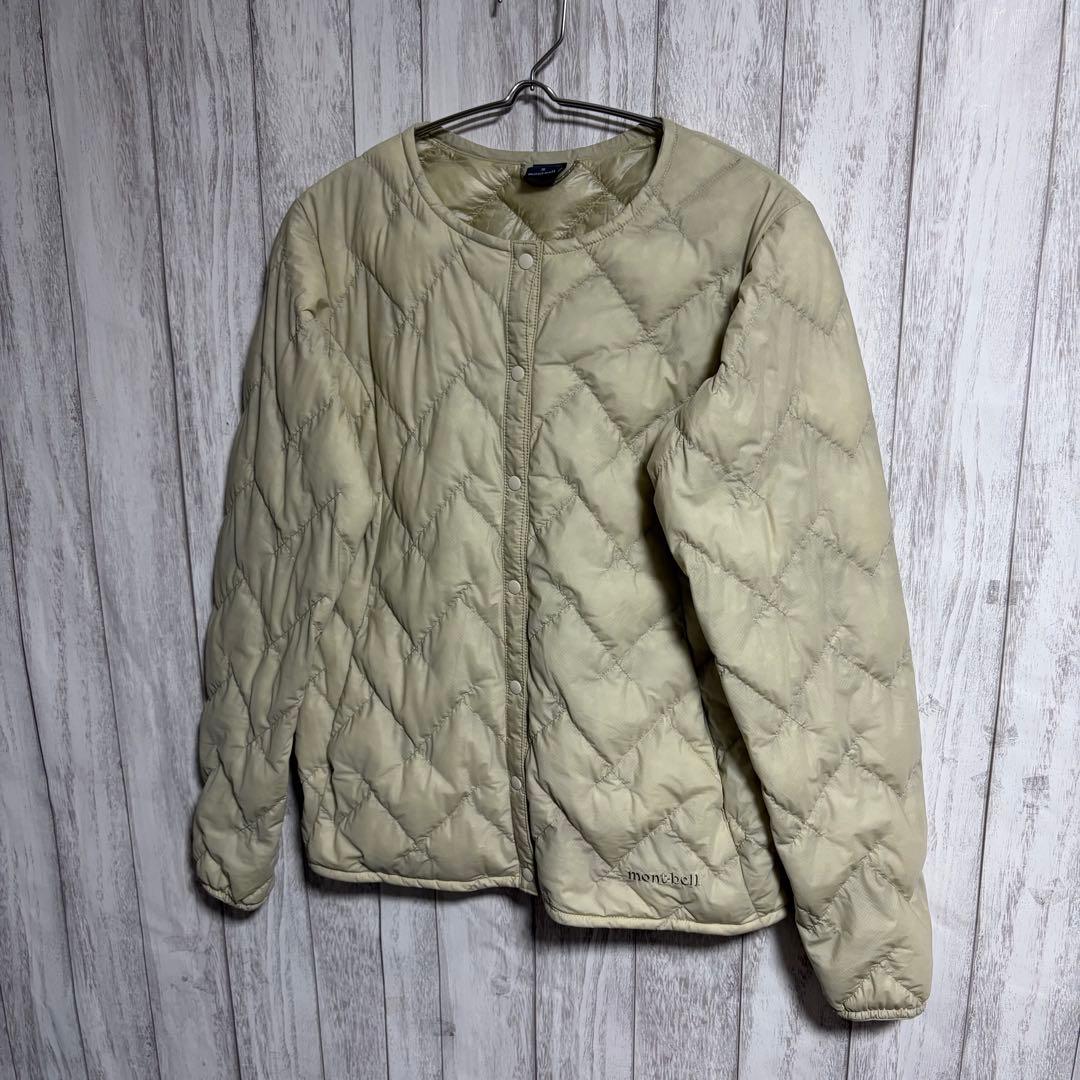 おっとせい　モンベル　スペリオダウン ラウンドネック800FP ベージュ