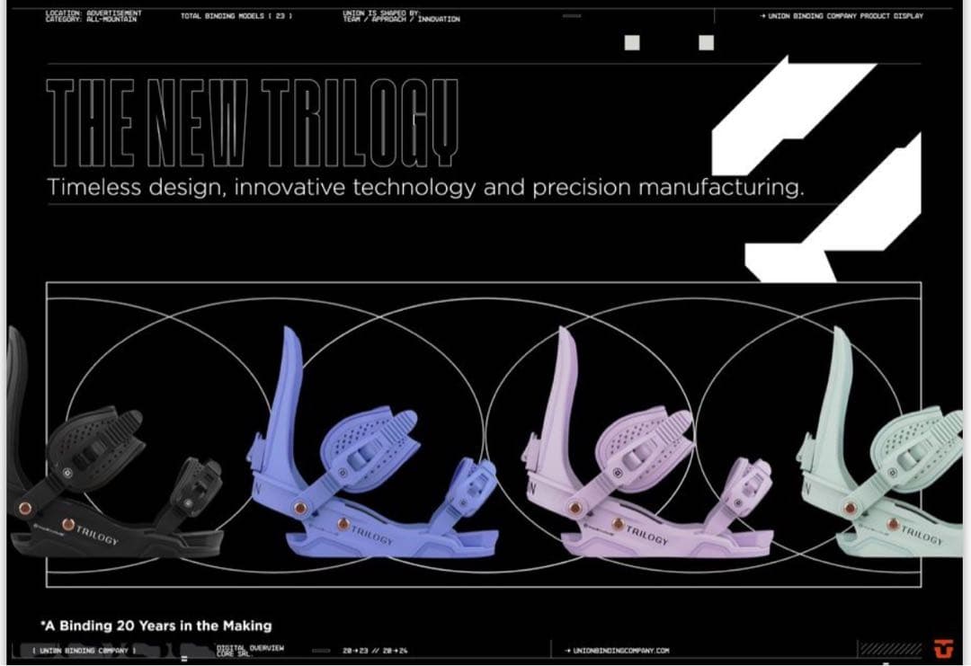《新品》UNION TRILOGY スノボ ビンディング Sサイズ レディース