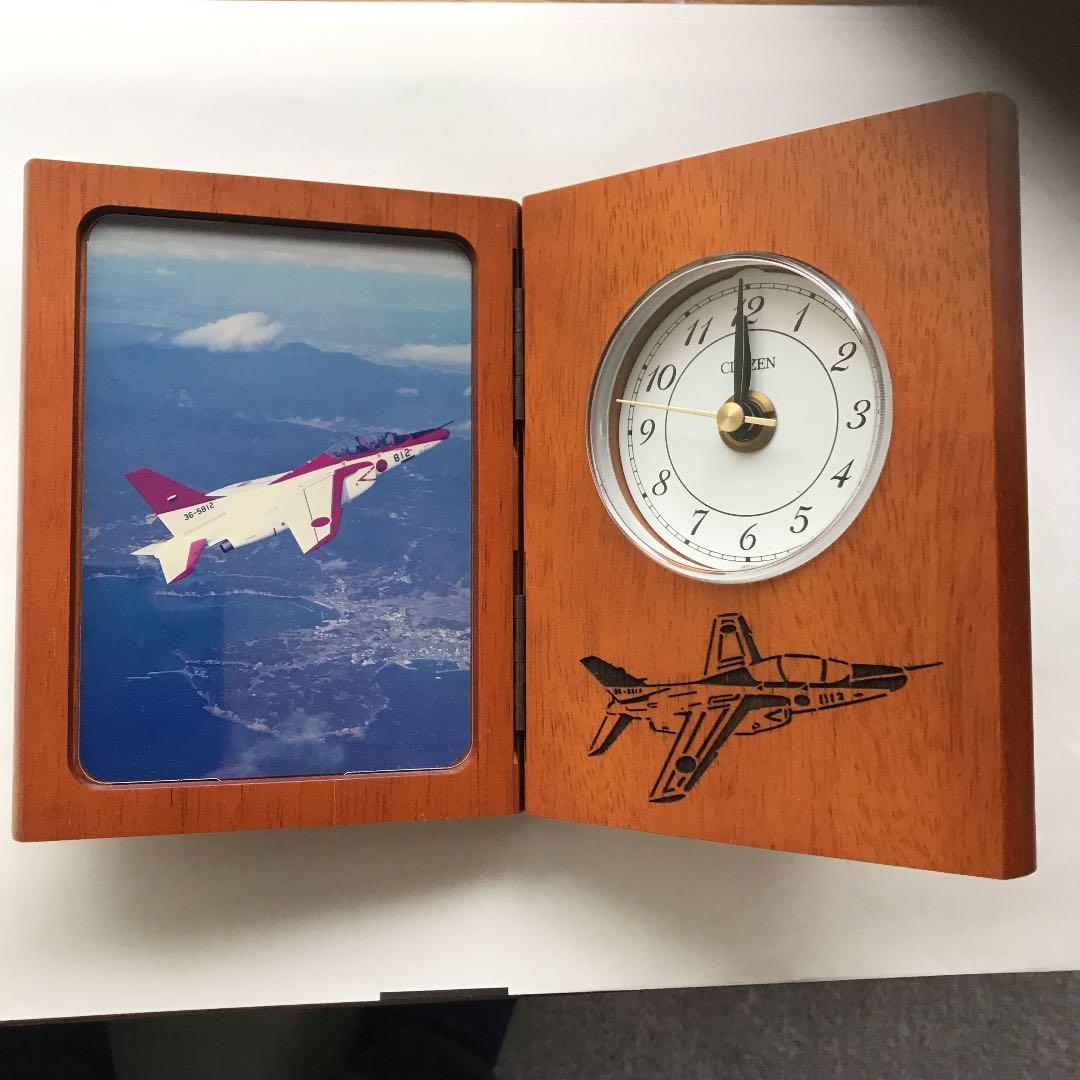 空自Tー4 卓上時計　川崎重工T-4完納式記念品