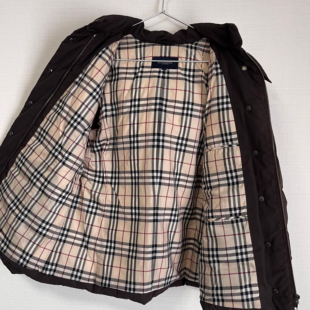 BURBERRY LONDON フォックスファー付 ダウンジャケット