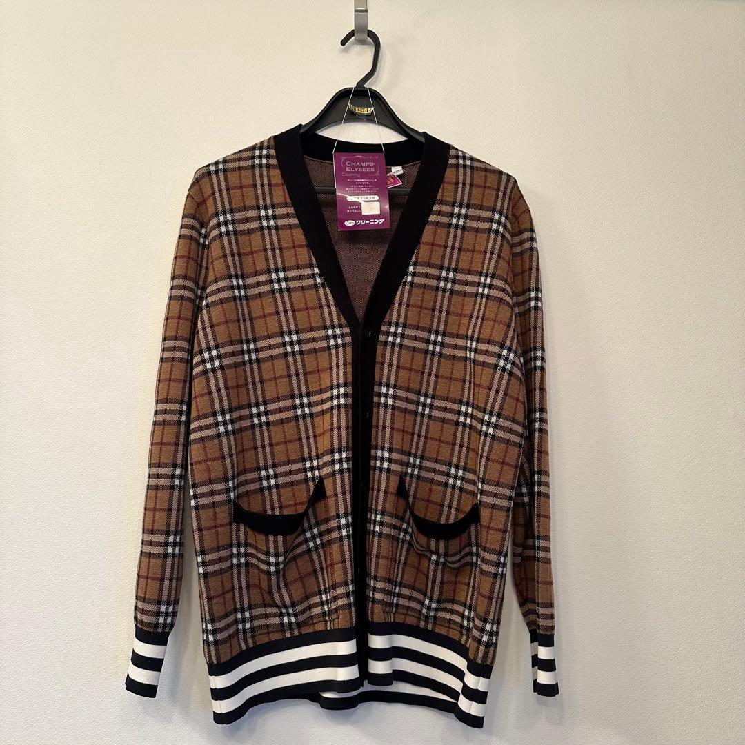BURBERRY バーバリー　カーディガン　ノバチェック　メンズ　SP