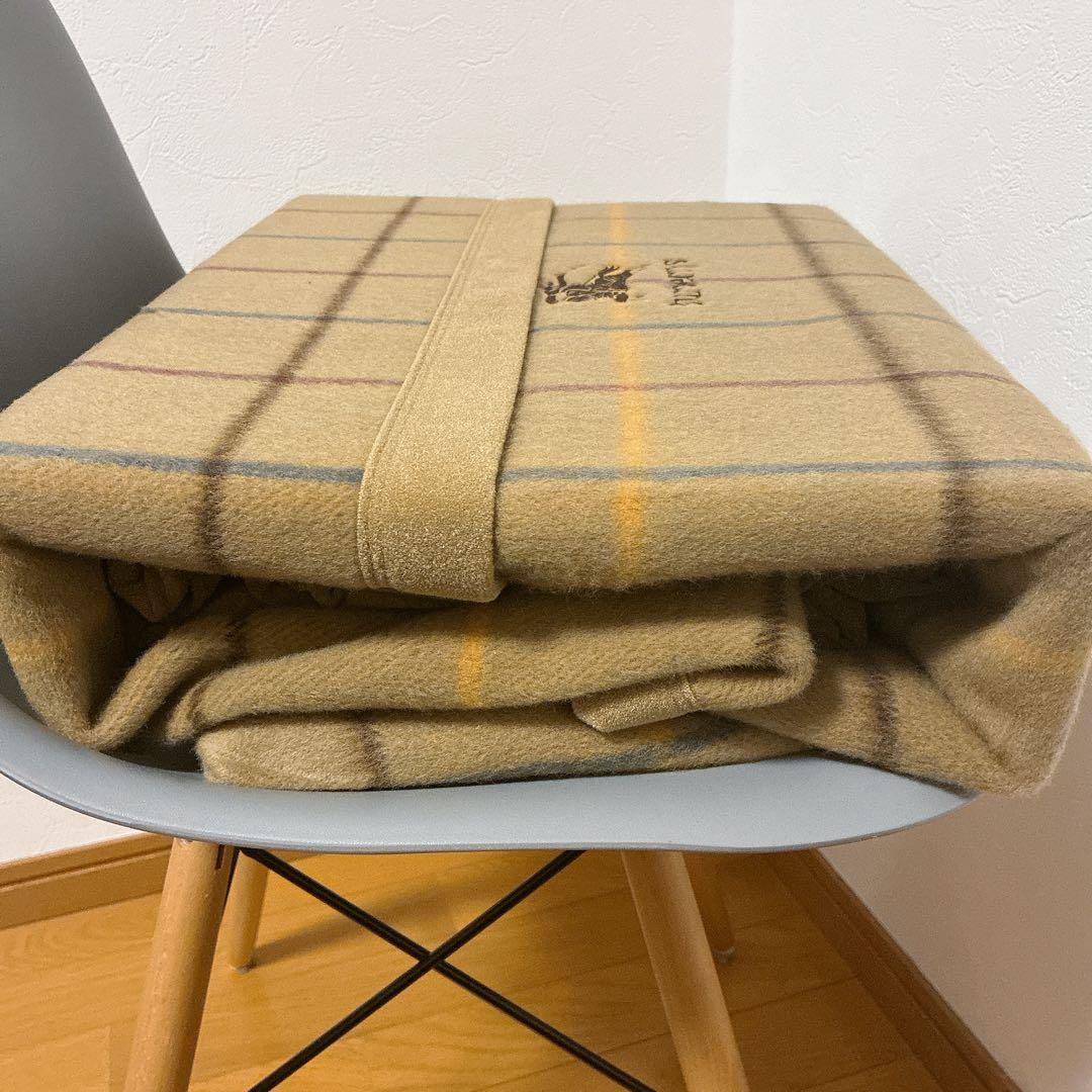【BURBERRY × 西川産業】ラム100％ブランケット（日本製）純毛毛布