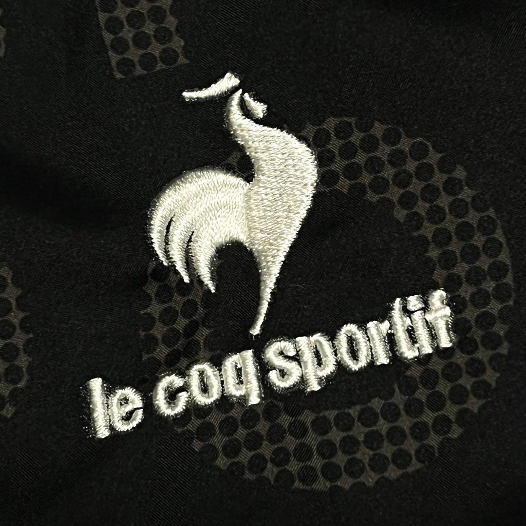 【美品】【L】le coq sportif 総柄 ハーフジップジャケット メンズ
