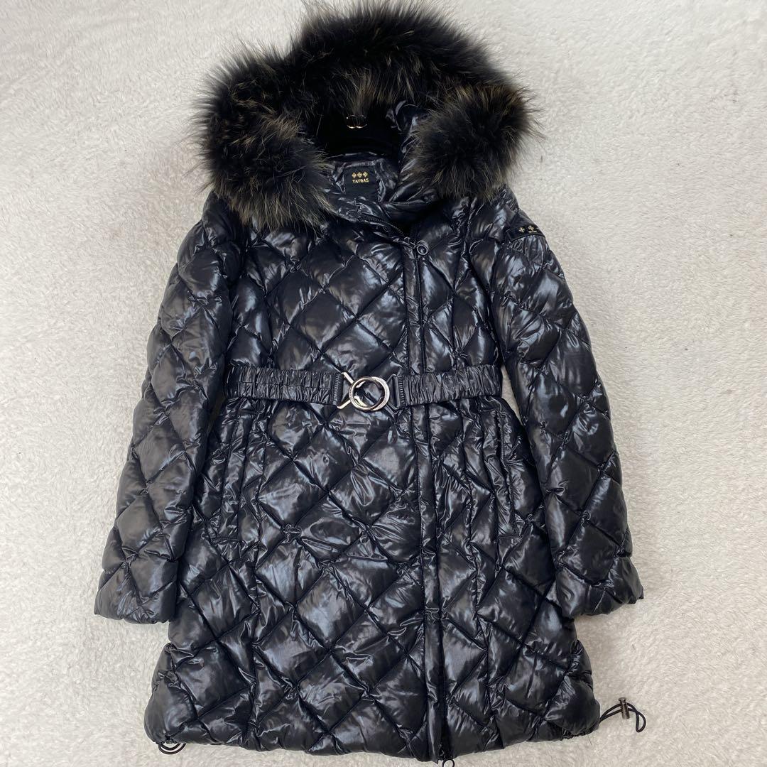 【美品】タトラス PIANETA ダウンコート ダイヤキルト ブラック　02