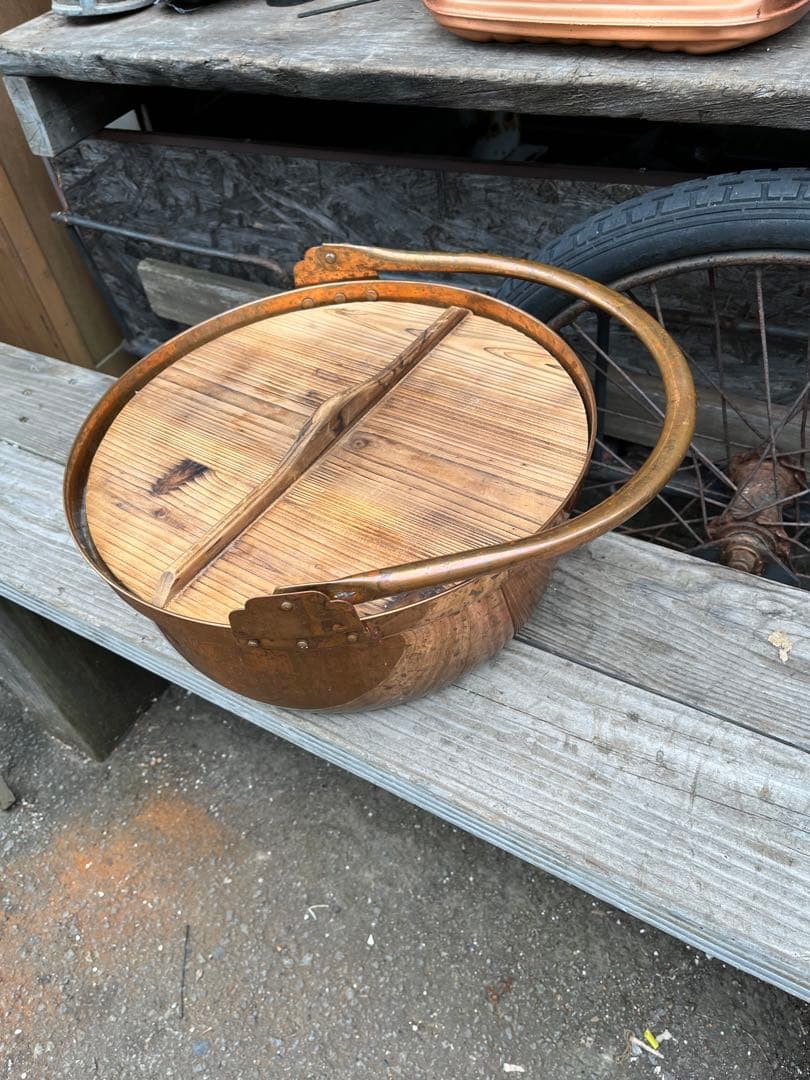 銅製手持ち鍋、銅製鍋、銅製石狩鍋、豚汁、カニ汁、鉄砲汁、イベント鍋