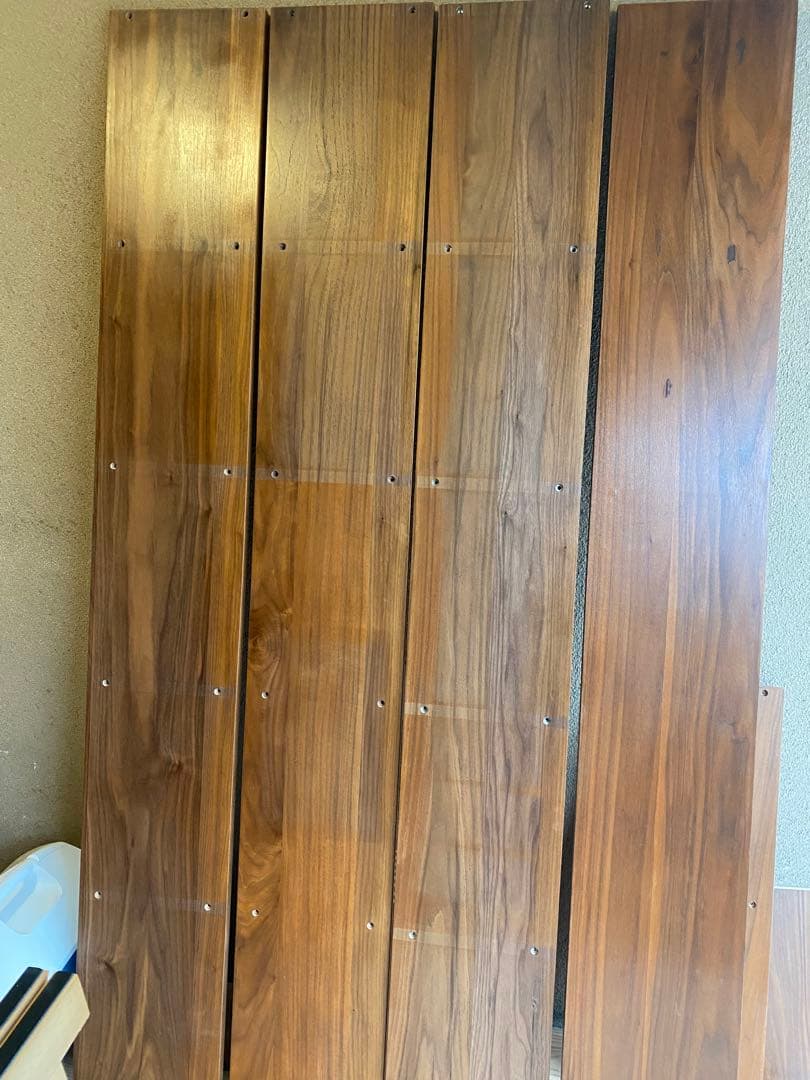 ✨人気✨お得✨無印スタッキングシェルフ5×1ウォールナットの2台セット