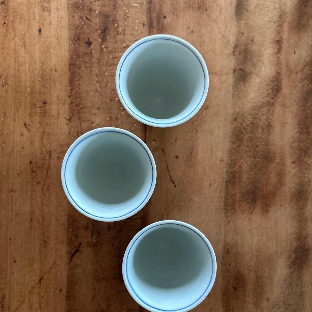 有田焼　青花　しん窯　小皿　中皿　湯呑み　コーヒーカップ　ワイングラス他まとめて