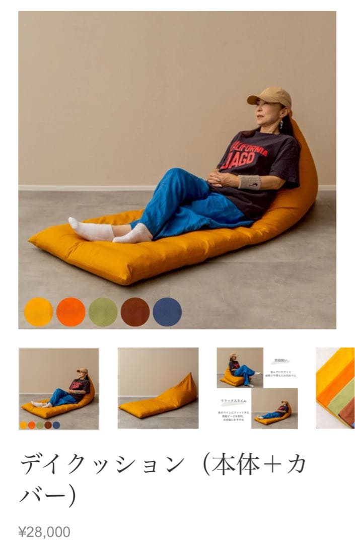 ビーズクッション・クッションソファ DAYCUSHION