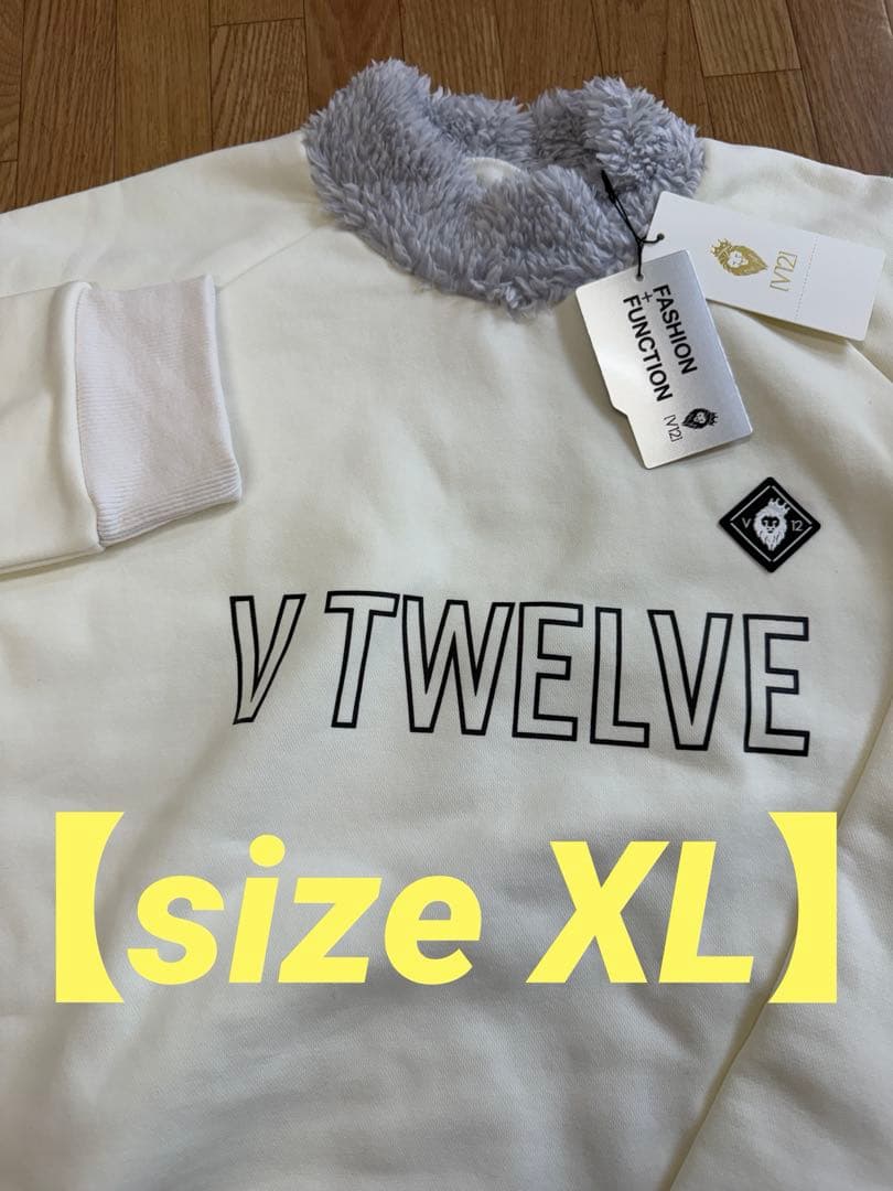 新品正規品【V12/XL】MOFCREW 裏起毛スウェット　メンズゴルフ長袖