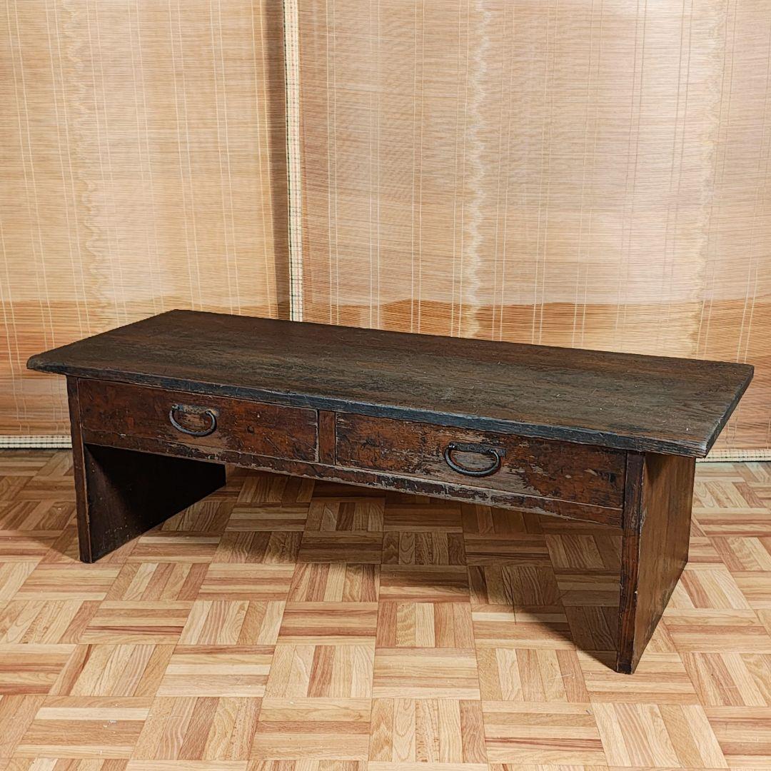 文机　小引き出し　座卓　昭和レトロ　古家具