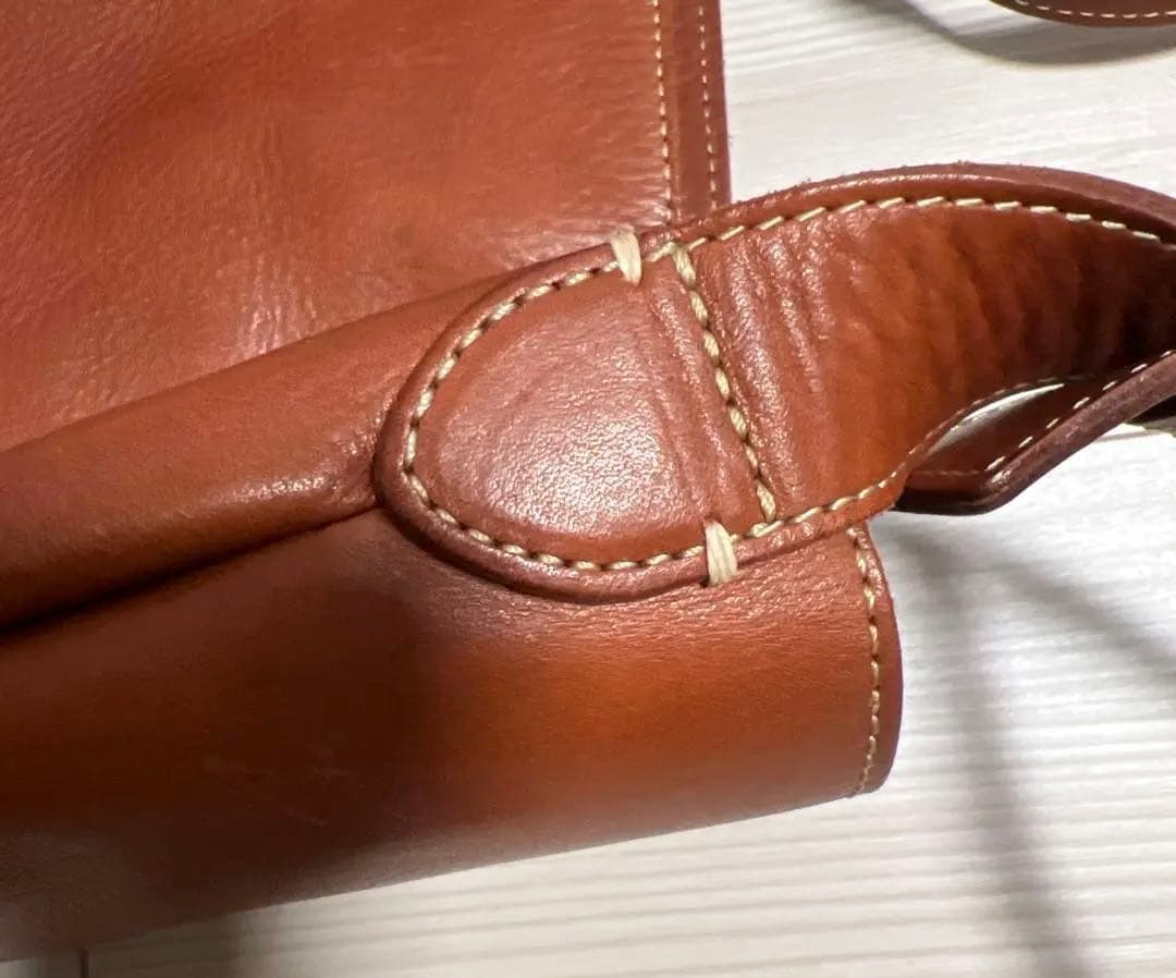 土屋鞄　ユニックリベルタ　牛革　ワンショルダー　ブラウン