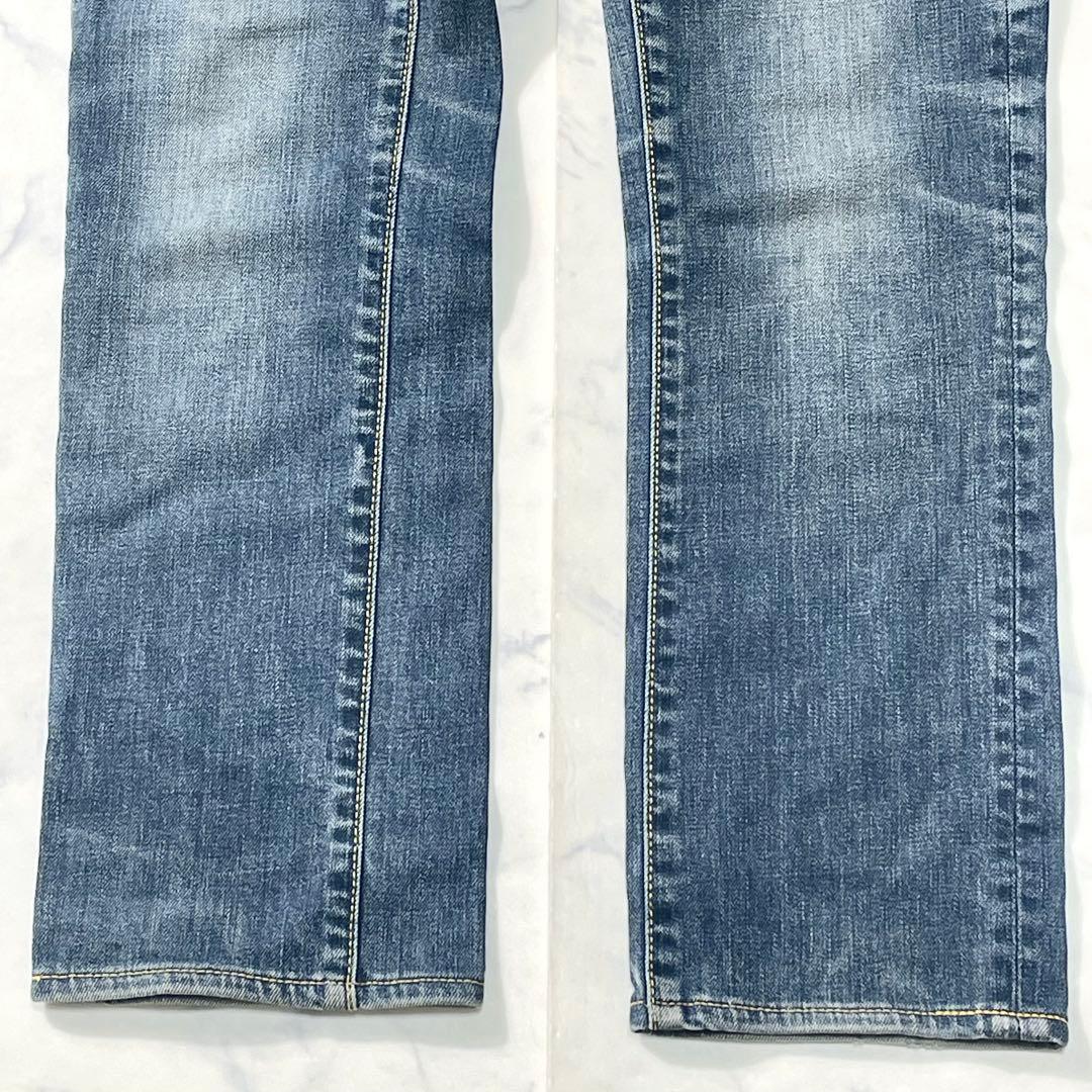 EVISU 刺繍ロゴ カモメ ハート ストレートデニムパンツ 恵比寿 25