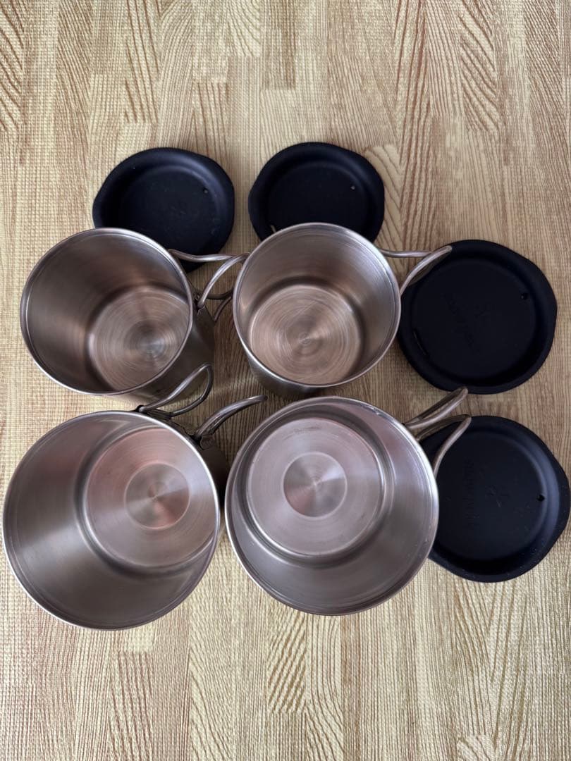  PEAK ステンレス 真空マグ 4個セット　蓋付き