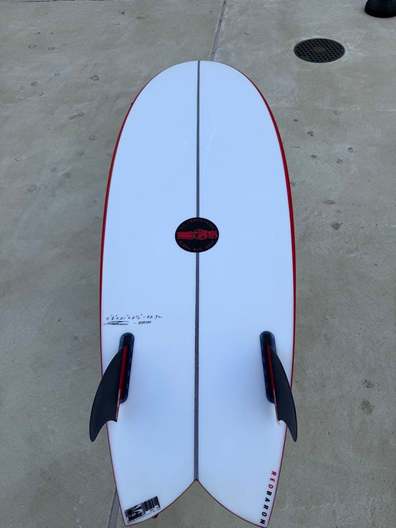 JS RED BARON ツインフィン5'6 フィン付き