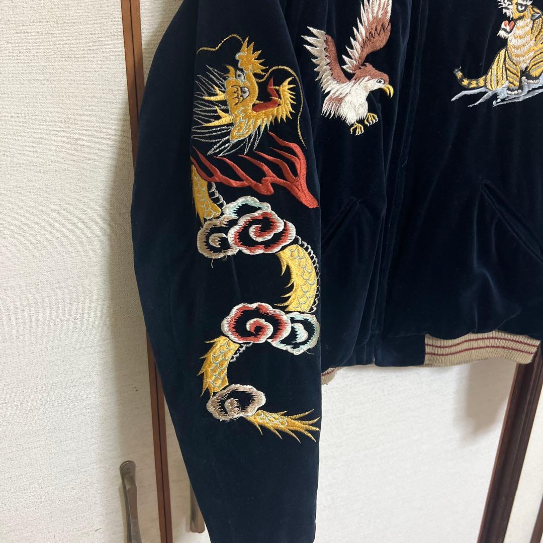 東洋別珍スカジャンOkinawa 虎×鷹