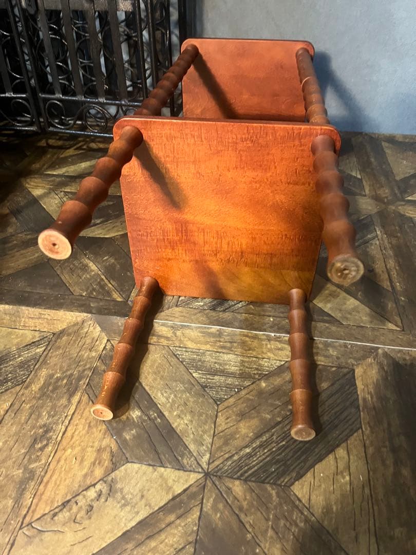 木製 棚 インテリア 電話台 昭和レトロ 当時物