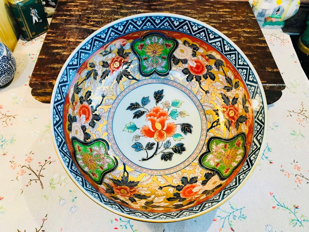 昭和其泉 世那大平 金彩　大鉢　金魚鉢　未使用