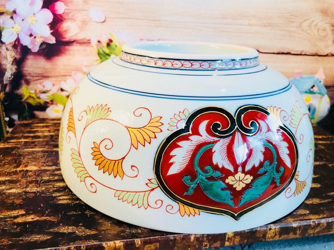 昭和其泉 世那大平 金彩　大鉢　金魚鉢　未使用