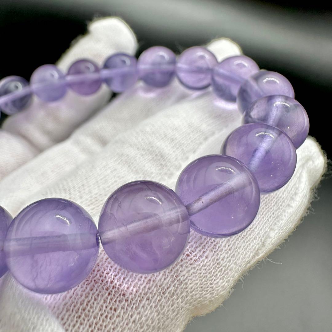 レアカラー！！　パープルフローライト　ブレスレット⑤